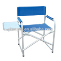 Silla deportiva de director con mesa lateral y bolsillos laterales